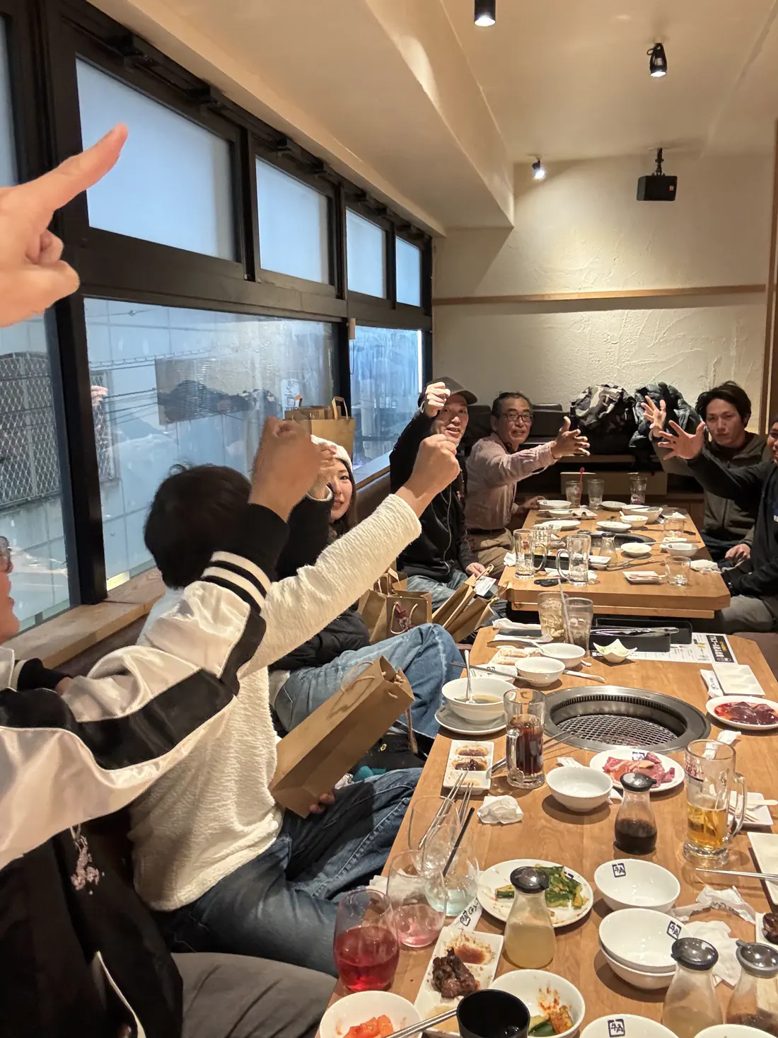 忘年会での乾杯