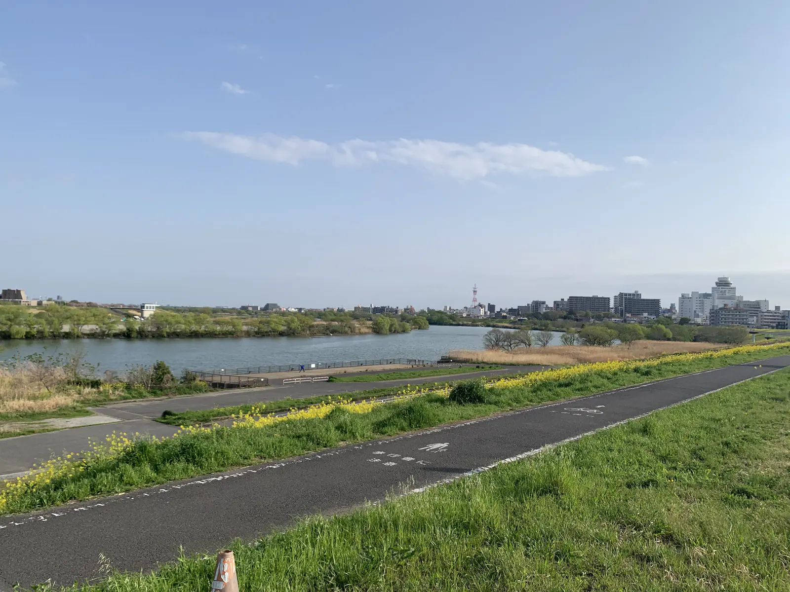 松戸市内・江戸川沿いの風景